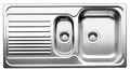 Blanco 1 and 1/4 Bowl Inset Sink - Right Hand Drainer, 22L Main Bowl, Made in Germany - BTIPO6SRK5