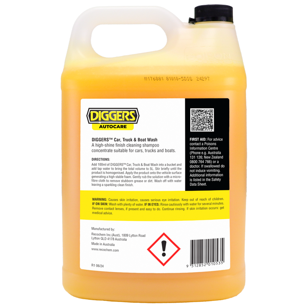 Diggers Car Truck Boat Wash - 5L Heavy-Duty Concentrate - High-Shine Finish - SuperSaverAU - view 3