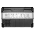 myCOOLMAN 53L The Explorer dual zone portable fridge - Black with silver trim - CCP53DZ