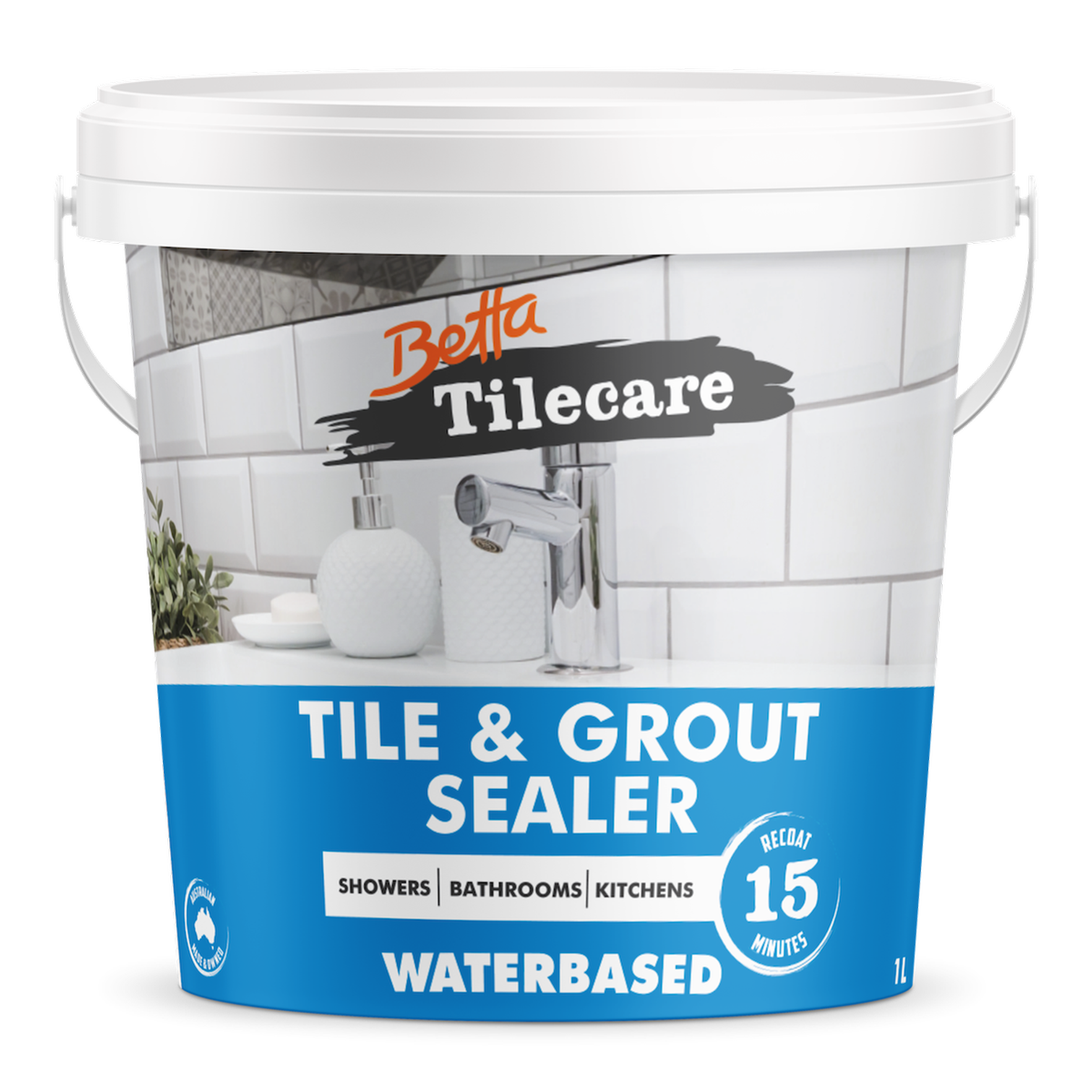 Betta Tilecare Tile Grout Sealer 1L - Water Based - Transparent - 1000ml - SuperSaverAU - view 1