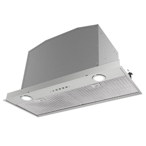 Smeg 70cm undermount rangehood - brushed stainless steel, 750m³/h airflow, turbo setting - SHU771X