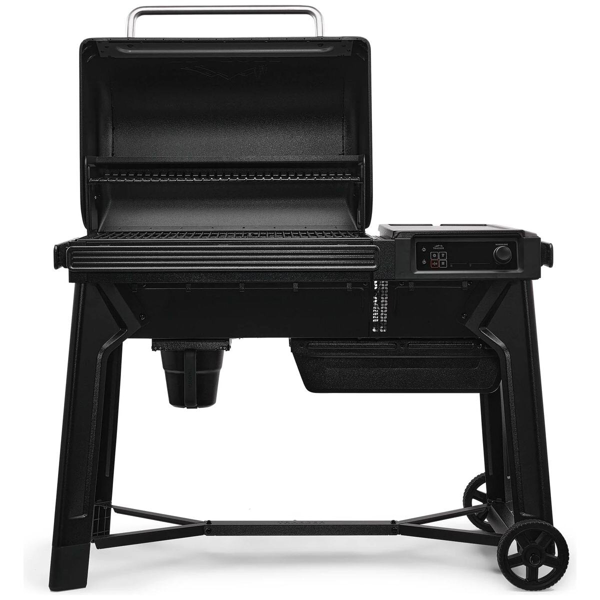 Traeger Woodridge WiFIRE pellet grill - black powder-coated finish, six cooking methods - TFB86MLHI