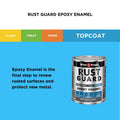 White Knight Rust Guard Epoxy Enamel Paint 1L - Machinery Grey Gloss, Solvent Based Metal Paint