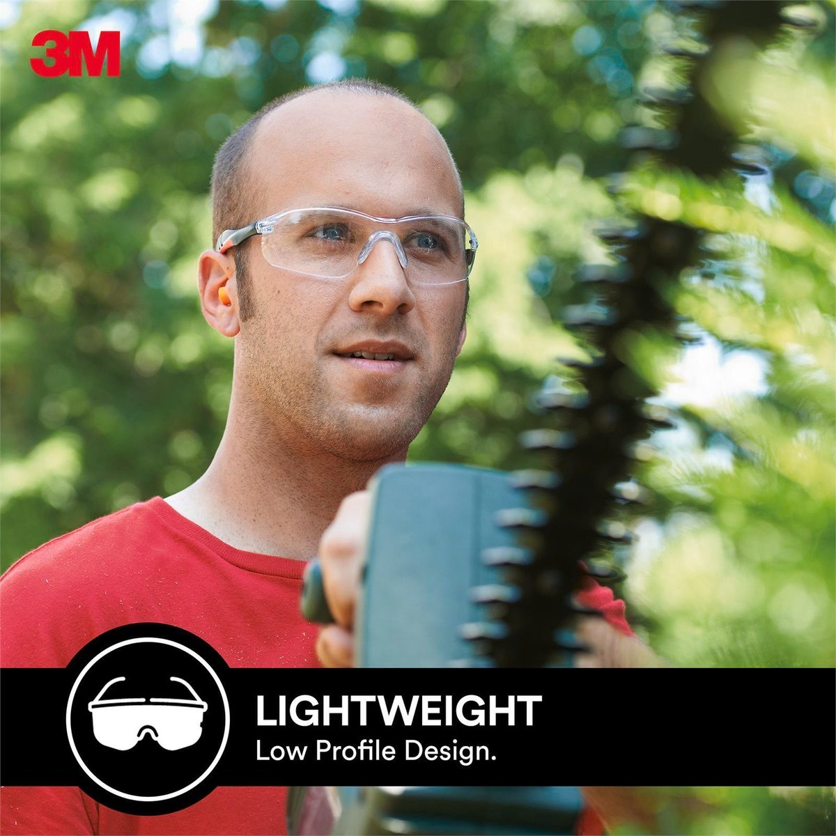 3M Flat Temple Safety Glasses Clear - 1 Pack - Composite - UV Protection - SuperSaverAU - view 4