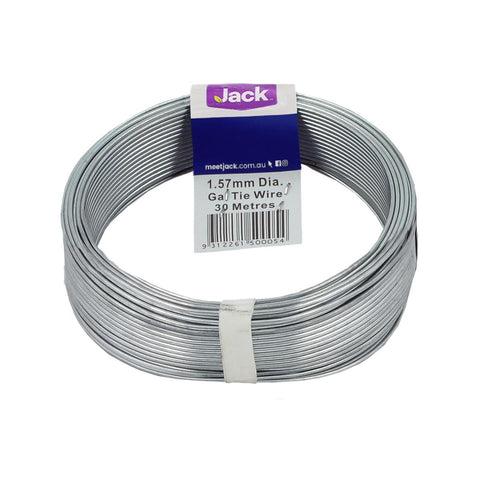 Jack Tie Wire Galvanised 1.57mm x 30m Soft Easy To Use - SuperSaverAU - view 1