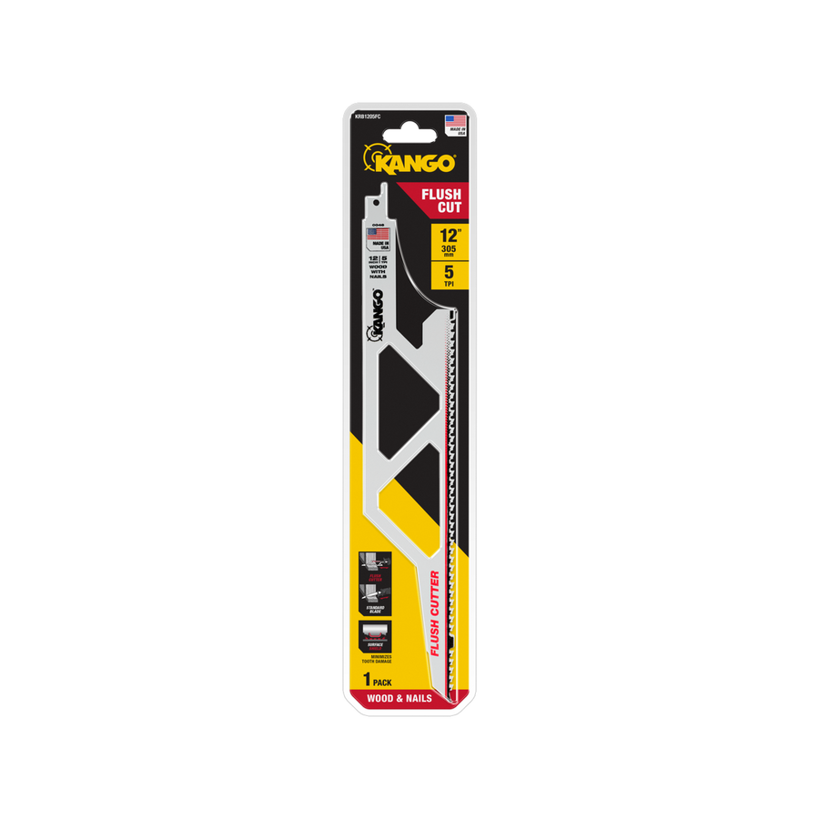Kango 305mm 5tpi Flush Cut Wood Recip Saw Blade - Yellow - SuperSaverAU - view 1