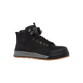 Hard Yakka 3056 Size 8 Black Leather Safety Boot Steel Cap Slip Resistant Men's