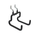Everhang Neoprene Coated Pegboard Tool Holder 4 Pack - 50mm x 55mm x 65mm - Black - Easy Installation, Stable Design - SuperSaverAU - view 1