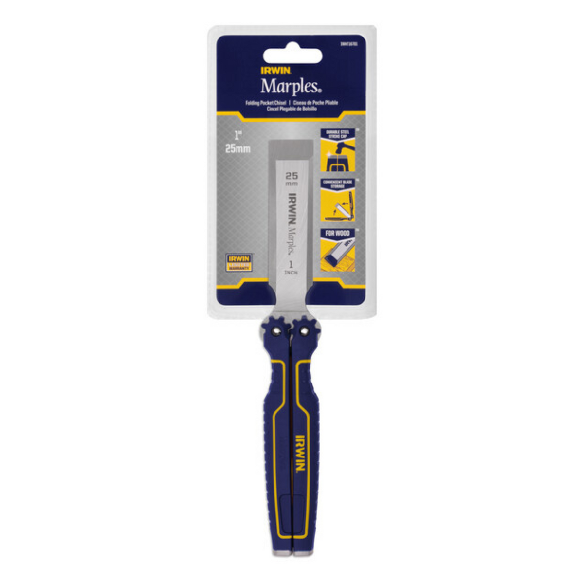 Irwin Marples 25mm Folding Pocket Chisel with ProTouch Grip
