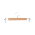 Practa Wooden Clip Clothes Hangers 3 Pack - Durable Wood - 55mm x 120mm x 330mm - Natural - SuperSaverAU - view 3