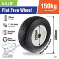 Easyroll Wheelbarrow Wheel - 6.5 x 8 - PU Foam/Steel - Puncture Proof - SuperSaverAU - view 2