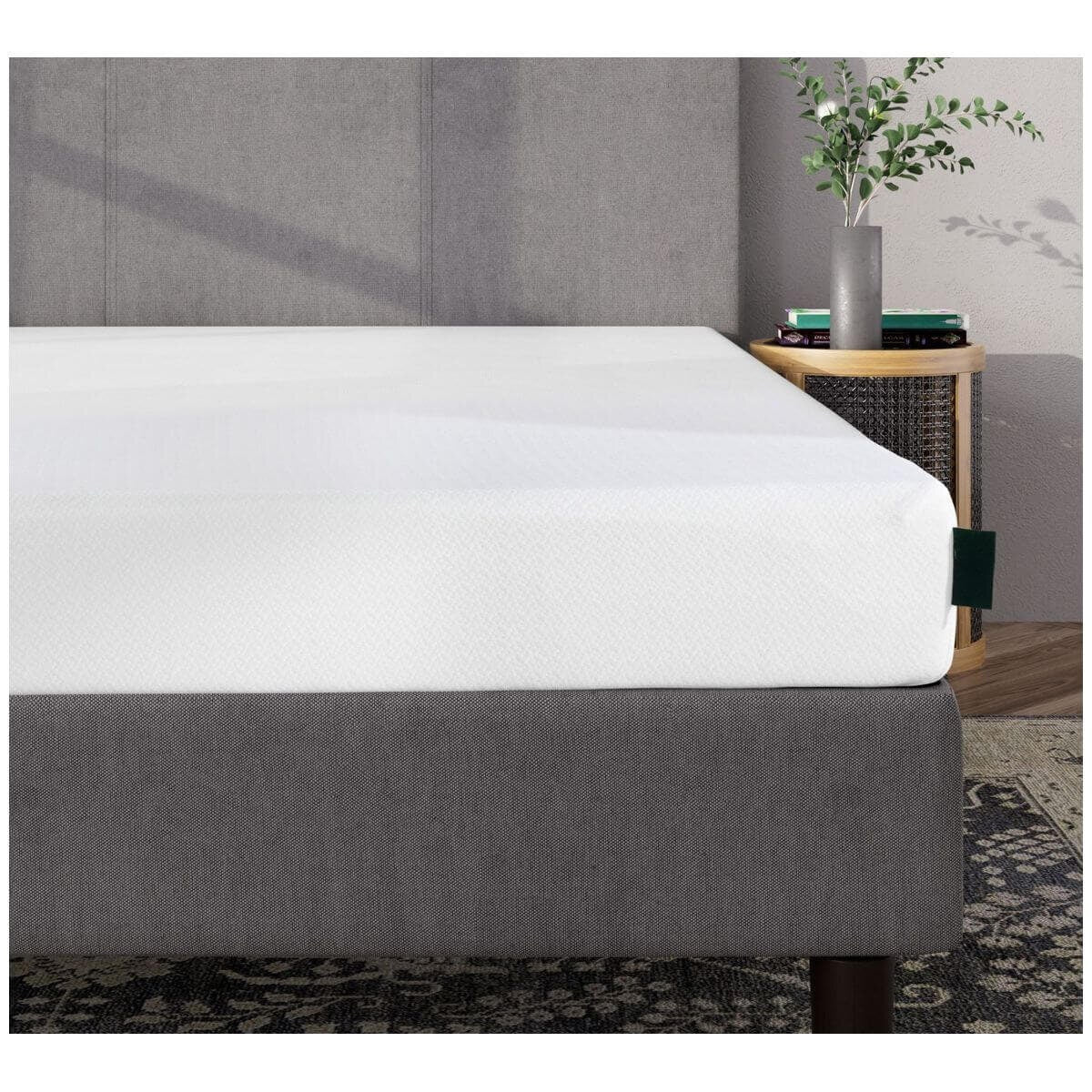 Zinus Double Green Tea Memory Foam Mattress in a Box - ActivCharcoal, 7-Zone Support - AU-MFGNO4ZC-06D