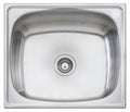 Oliveri 70L single bowl laundry tub - Polished stainless steel with right-hand tap hole - TI70RTH