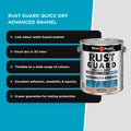 White Knight Rust Guard 4L Neutral Gloss Quick Dry Advanced Enamel Paint