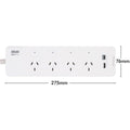 Arlec Grid Connect Smart 4 Outlet Powerboard - 4.2A USB A&C Charger - White - SuperSaverAU - view 5