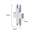 Flexi Storage Wall Strip Joiner 2 Pack White Steel Easy Install - SuperSaverAU - view 4