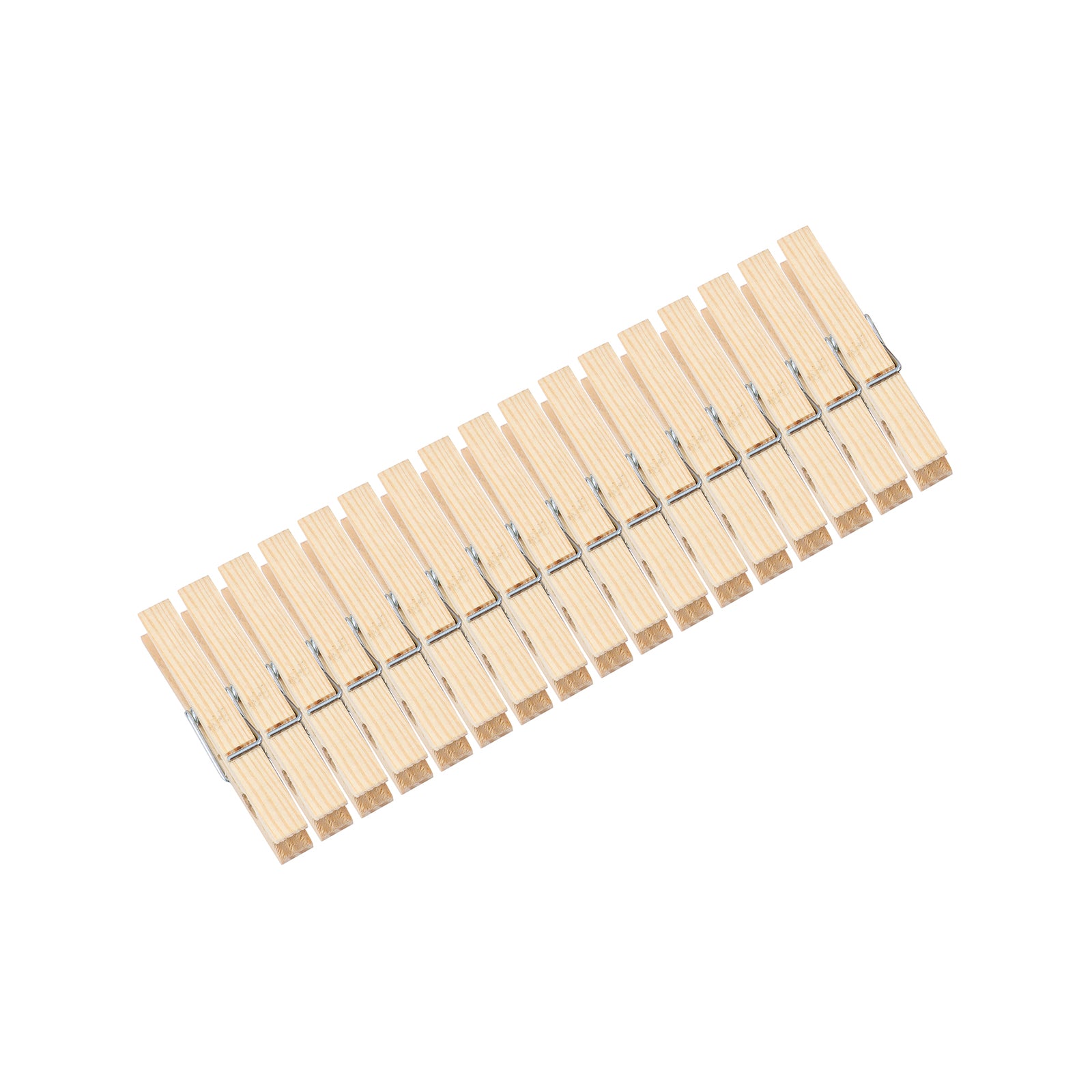 Boxsweden Wooden Clothes Pegs 100 Pack - Natural Timber Laundry Pegs 235 x 30 x 180mm