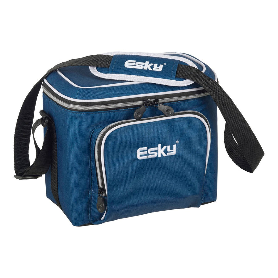 Esky 9 Can Soft Cooler Bag - 260mm x 220mm x 180mm - Blue - Leak-Proof Insulation - SuperSaverAU - view 1