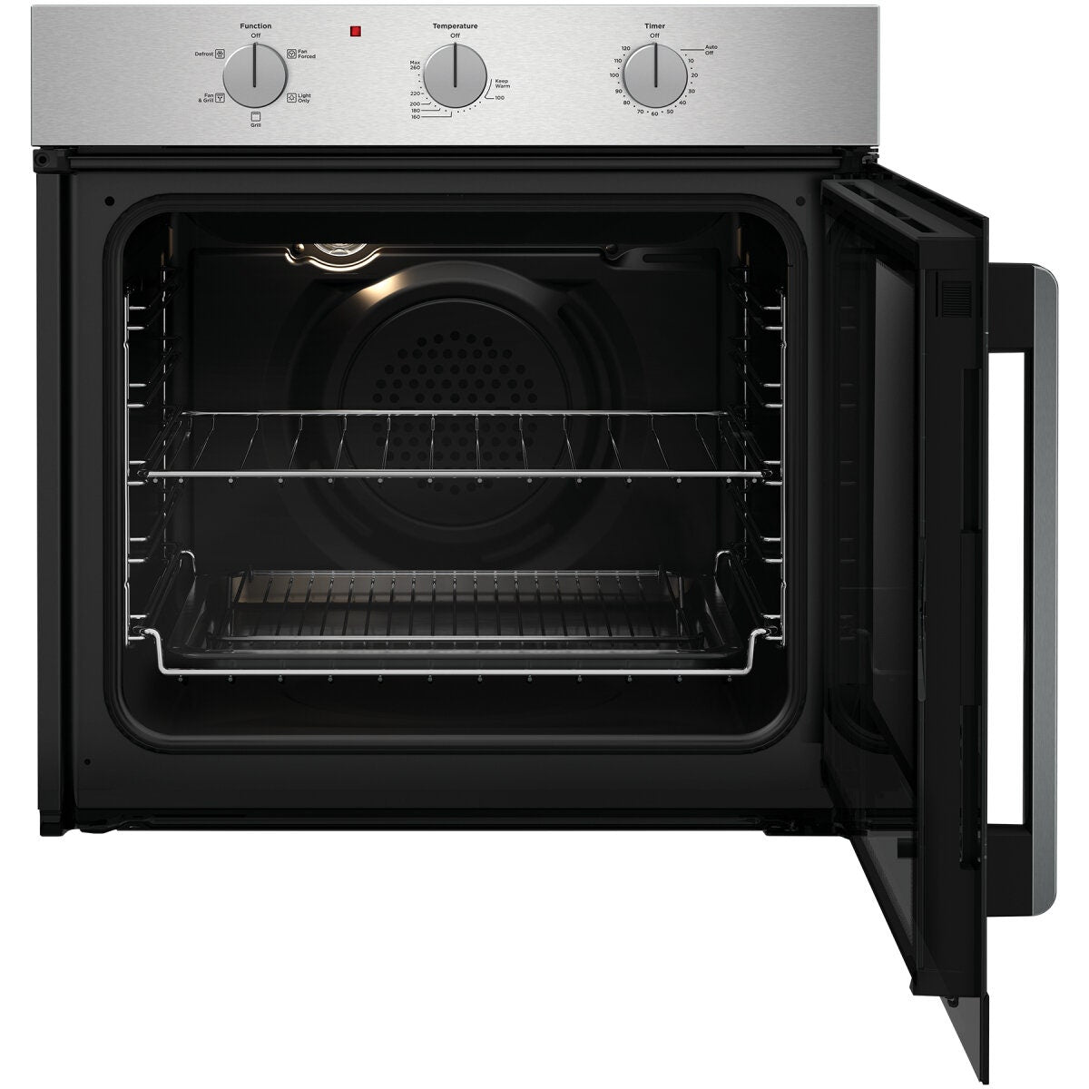 Westinghouse 60cm Side-Opening Electric Oven - 80L Multi-Function, Stainless Steel - WVES6314SD-R