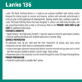 Davco Lanko 136 Rapid Patching Mortar 5kg, Cement Based, Grey