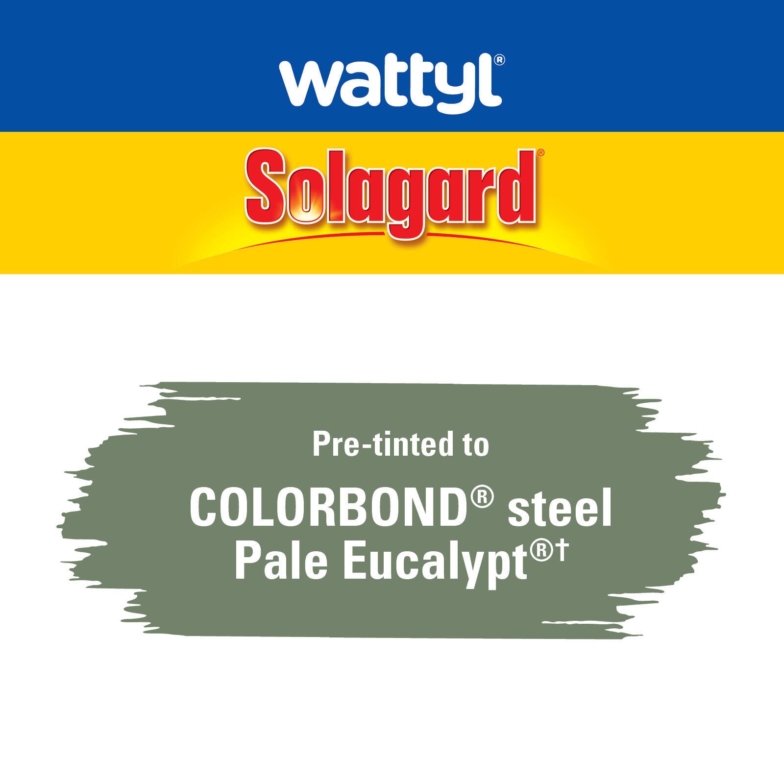Wattyl Solagard Pale Eucalypt Low Sheen Pre-tinted Exterior Paint 1L UV Resistant Outdoor