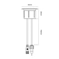 Brilliant Lennox Warm White LED Deck Light Add-On Kit 4 Pack 20943/16