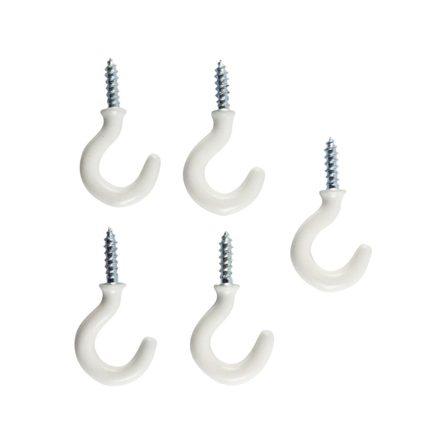 Everhang Cup Hooks - 10mm - PVC Coated - 5 kg Load Rating - 5 Pack - SuperSaverAU - view 1
