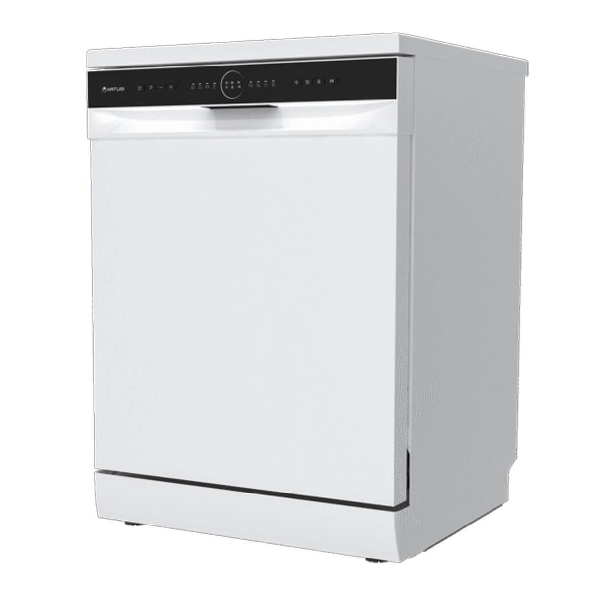 Artusi 60cm Freestanding Dishwasher 14 Place Settings - White, Touch Controls, Delay Timer - ADW5003W