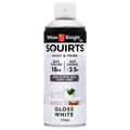 White Knight Squirts Gloss White Spray Paint 310g Quick-Dry Durable - SuperSaverAU - view 1