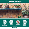 Carinya 300 x 300mm Galvanised Steel Heavy Duty Angle Bracket 40kg