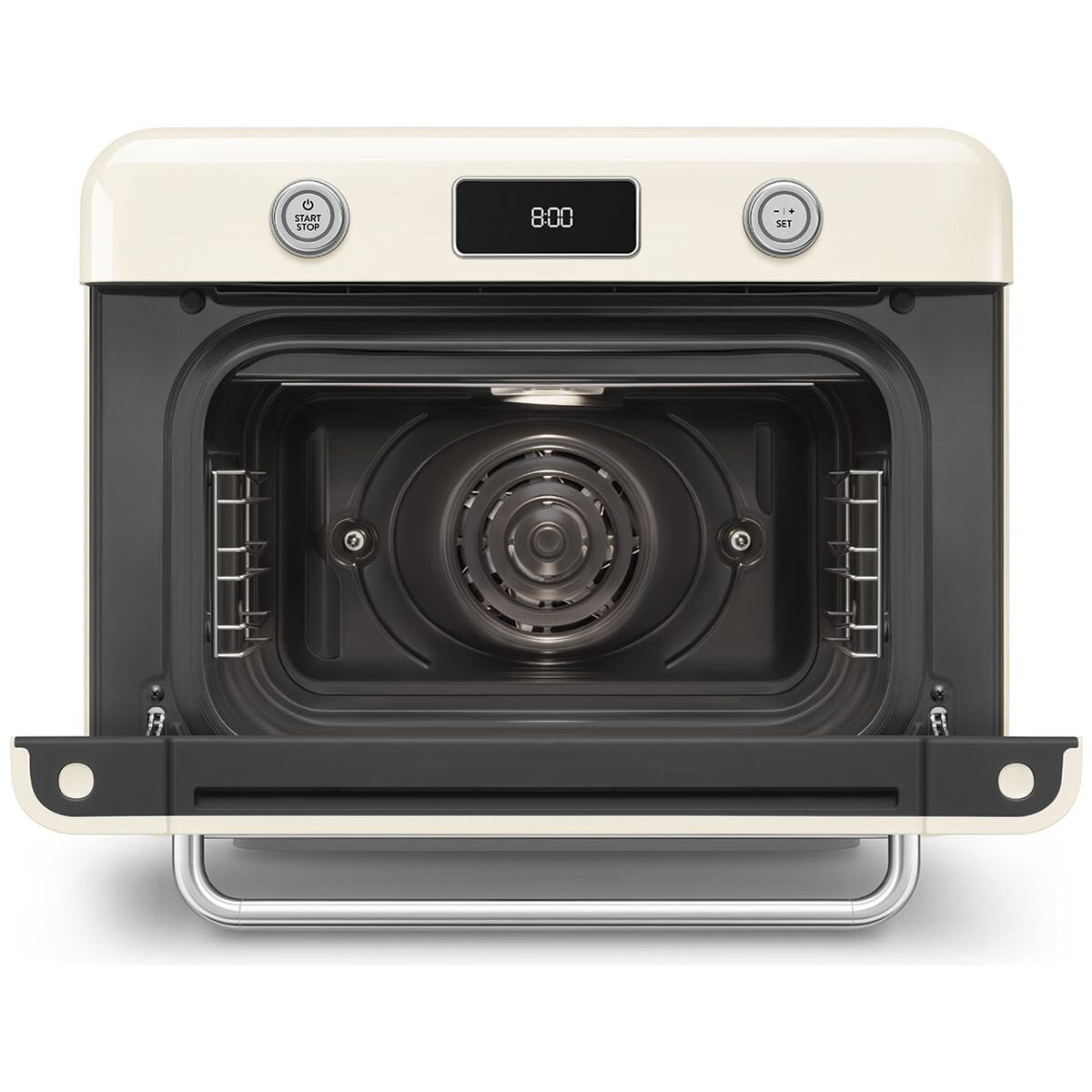 Smeg Retro Style Benchtop Combi-Steam Oven 30L - Adjustable Humidity, Cream Finish - COF01CRAU