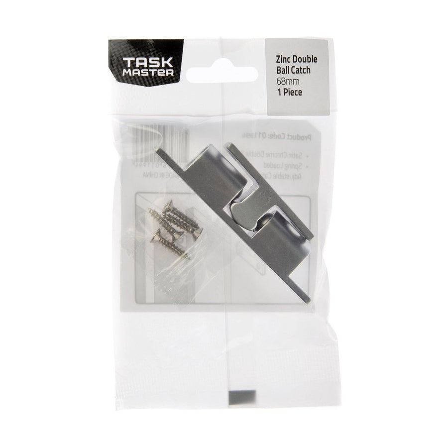 Taskmaster Double Ball Catch - 68mm - Zinc - Ideal for Cabinetry - SuperSaverAU - view 1