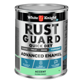 White Knight Rust Guard 1L Accent Gloss Enamel Paint - Quick Dry - Metal Use - SuperSaverAU - view 1