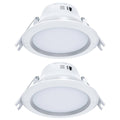 Arlec 9W Tri Colour Dimmable LED Downlight 92mm 2 Pack - Recessed Lens - SuperSaverAU - view 1