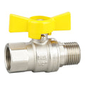 Kinetic 15mm Male Female Butterfly Handle Gas Lever Valve - Lead Free - SuperSaverAU - view 1