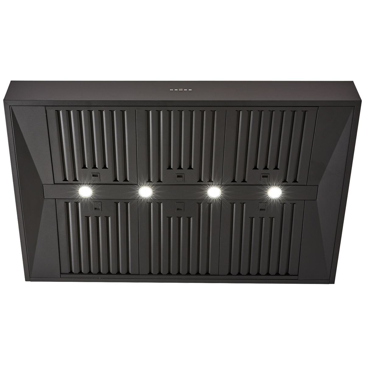 Schweigen 120cm BBQ Canopy Rangehood - Matte Black, 2500m³/h, Twin Internal Motors, Remote - CL7372BPAK
