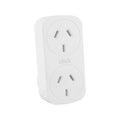 Click White Vertical Double Adaptor - SuperSaverAU - view 1