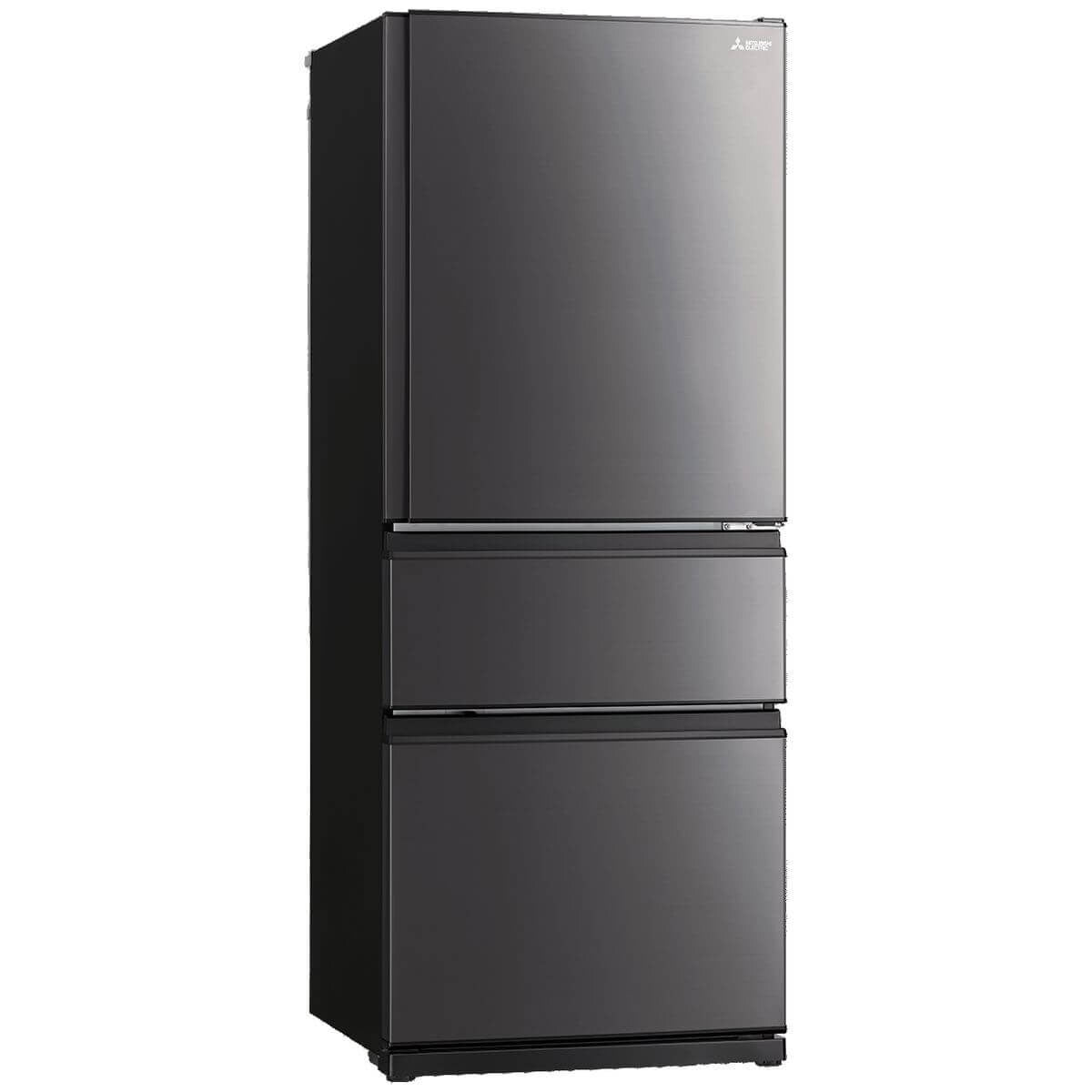 Mitsubishi Electric 450L Bottom Mount 3D Fridge - Sterling Dark Silver, Auto Ice Maker - MR-CX450ER-SDS-A