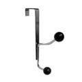 Adoored Double Satin Chrome Over The Door Hook 120mm Steel Durable - SuperSaverAU - view 1