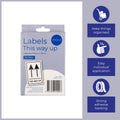 Packz This Way Up Label - 110 x 75mm - 60 Pack - Strong Adhesive - SuperSaverAU - view 5