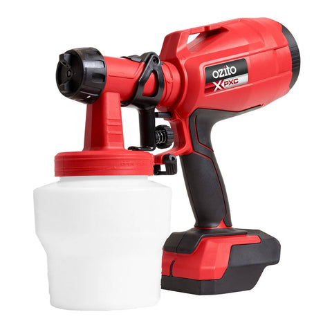 Ozito PXC 18V Paint Spray Gun PXSGS 018 - 247mm x 167mm x 280mm - Outdoor Use - SuperSaverAU - view 1