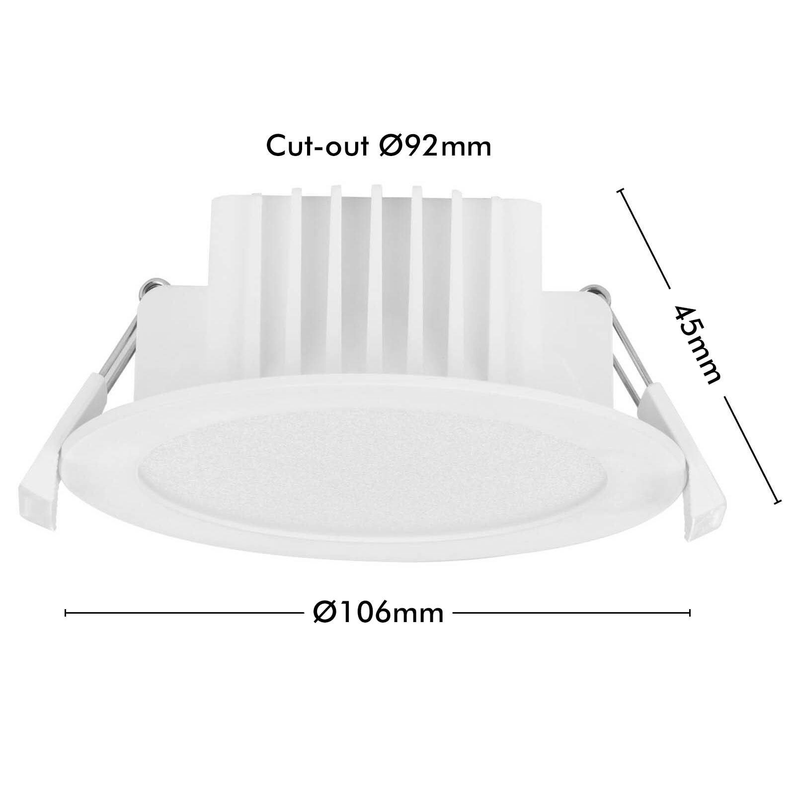 Arlec 9W Multi-Lumen Tri-Colour Dimmable LED Downlight