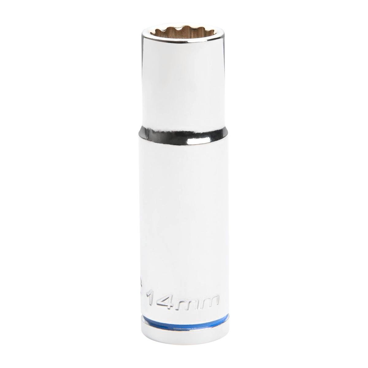 Kincrome Deep Socket - 14mm - Chrome Vanadium Steel - Rust Resistant - SuperSaverAU - view 1