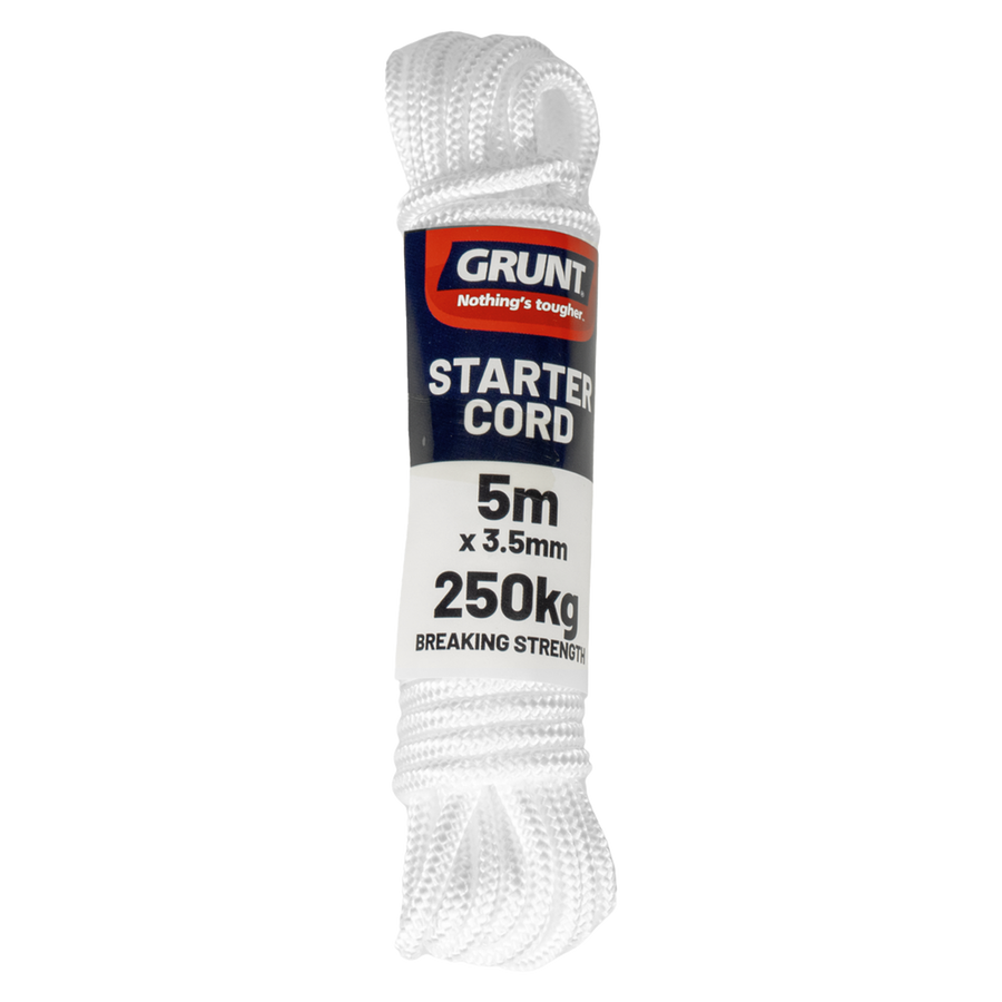 Grunt 3.5mm x 5m Starter Cord, Nylon, 250kg Break Strength