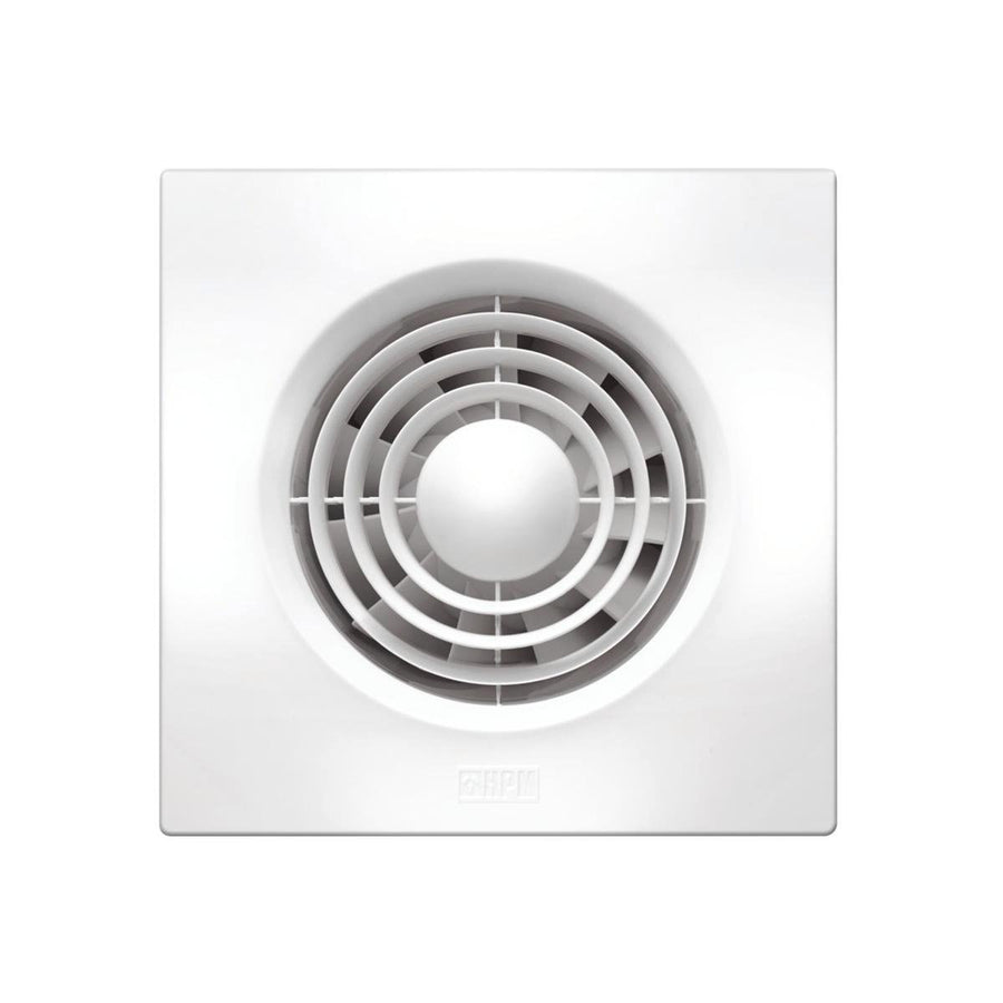 HPM 100mm Square Slimline Wall Exhaust Fan - Plastic - Strong Air Extraction - SuperSaverAU - view 1