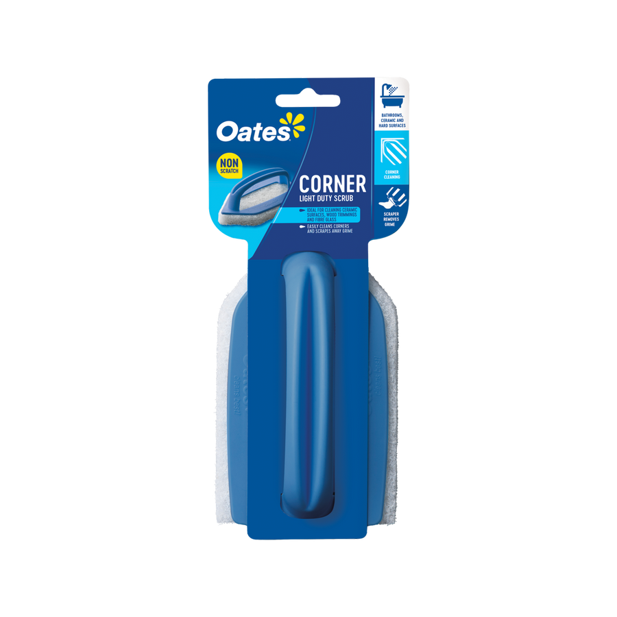 Oates Premium Light Duty Corner Scrubber - 160mm x 20mm x 95mm - Plastic - SuperSaverAU - view 1