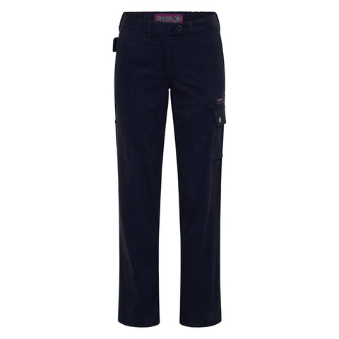 Green Hip Give Cargo Pants Blue Size 8 Cotton Drill Straight Leg