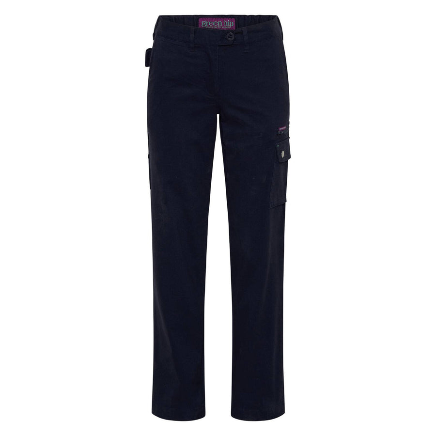 Green Hip Give Cargo Pants Blue Size 6 Women's Cotton Spandex Drill Twill