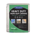 Monarch 1.5 x 3.6m Heavy Duty Non-Slip Canvas Drop Sheet, Rubber Backed