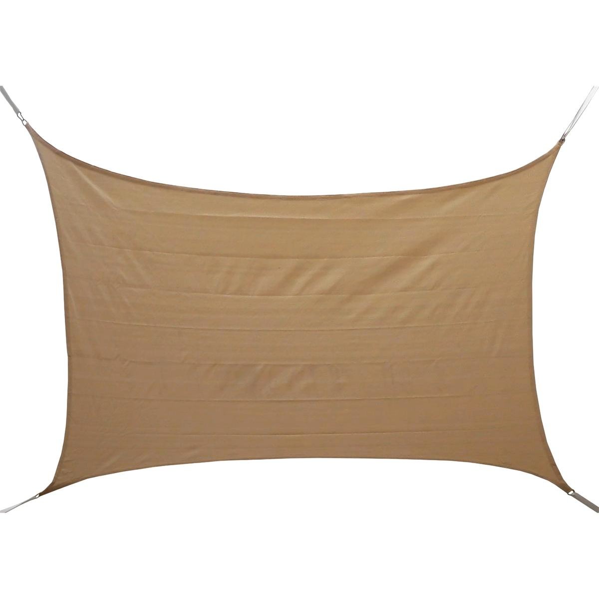 Marquee Shade Sail 3 x 5m Beige HDPE Weather Resistant UV Block 93% - SuperSaverAU - view 1